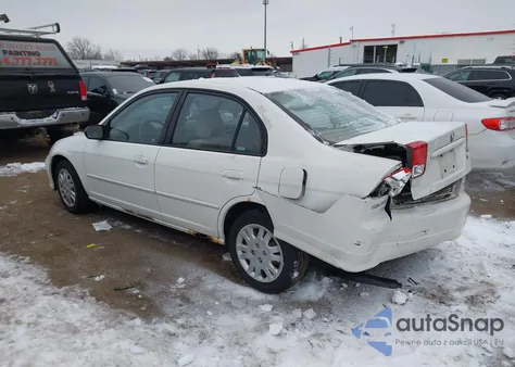 2004 Honda Civic Lx z USA, uszkodzony, nr VIN 1HGES16644L010926
